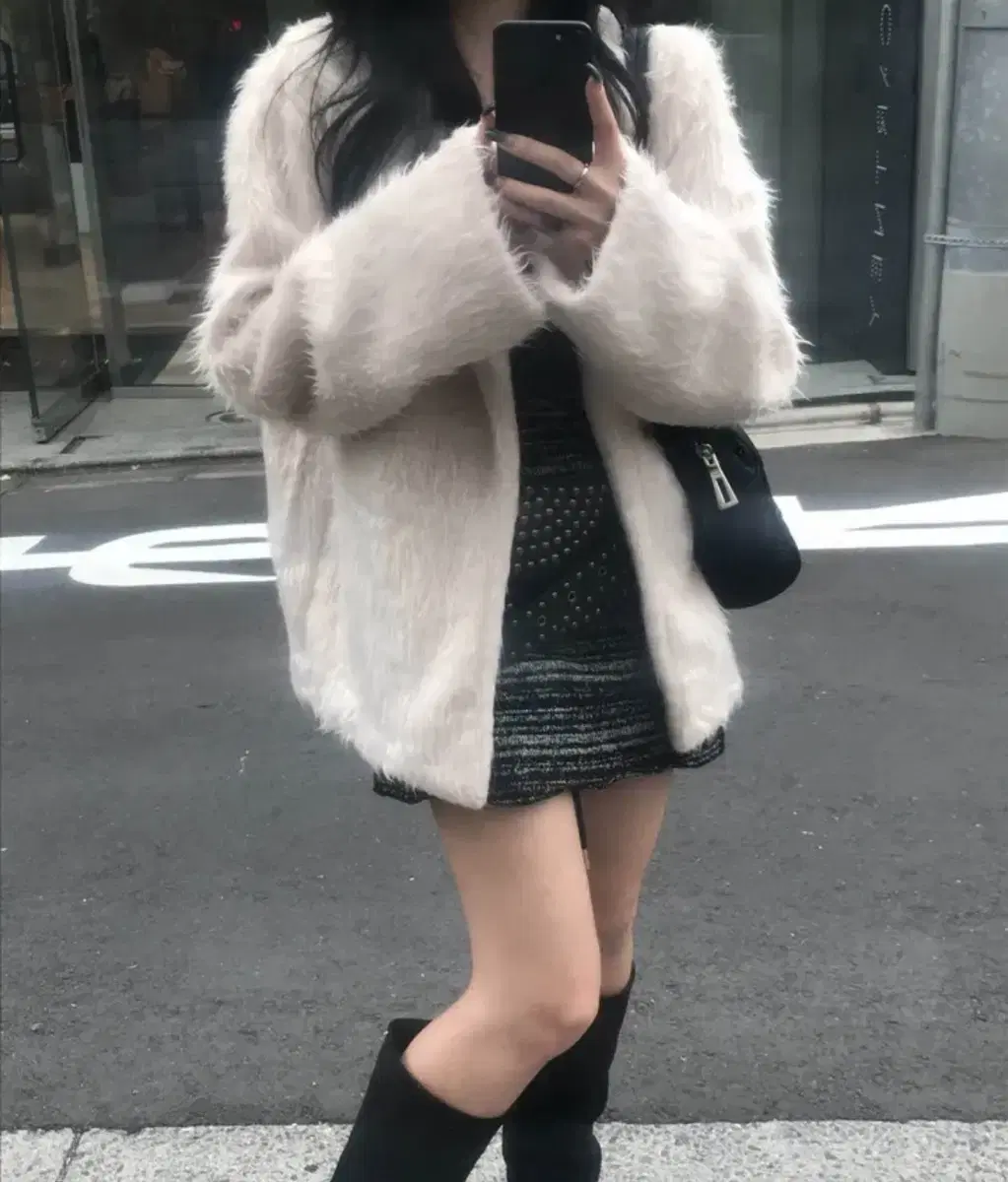 하몽마켓 hair fur jacket